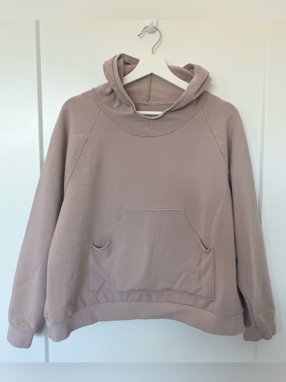 Henriette Steffensen Hoodie 1383 Nude Pink Pullover Size L Denmark